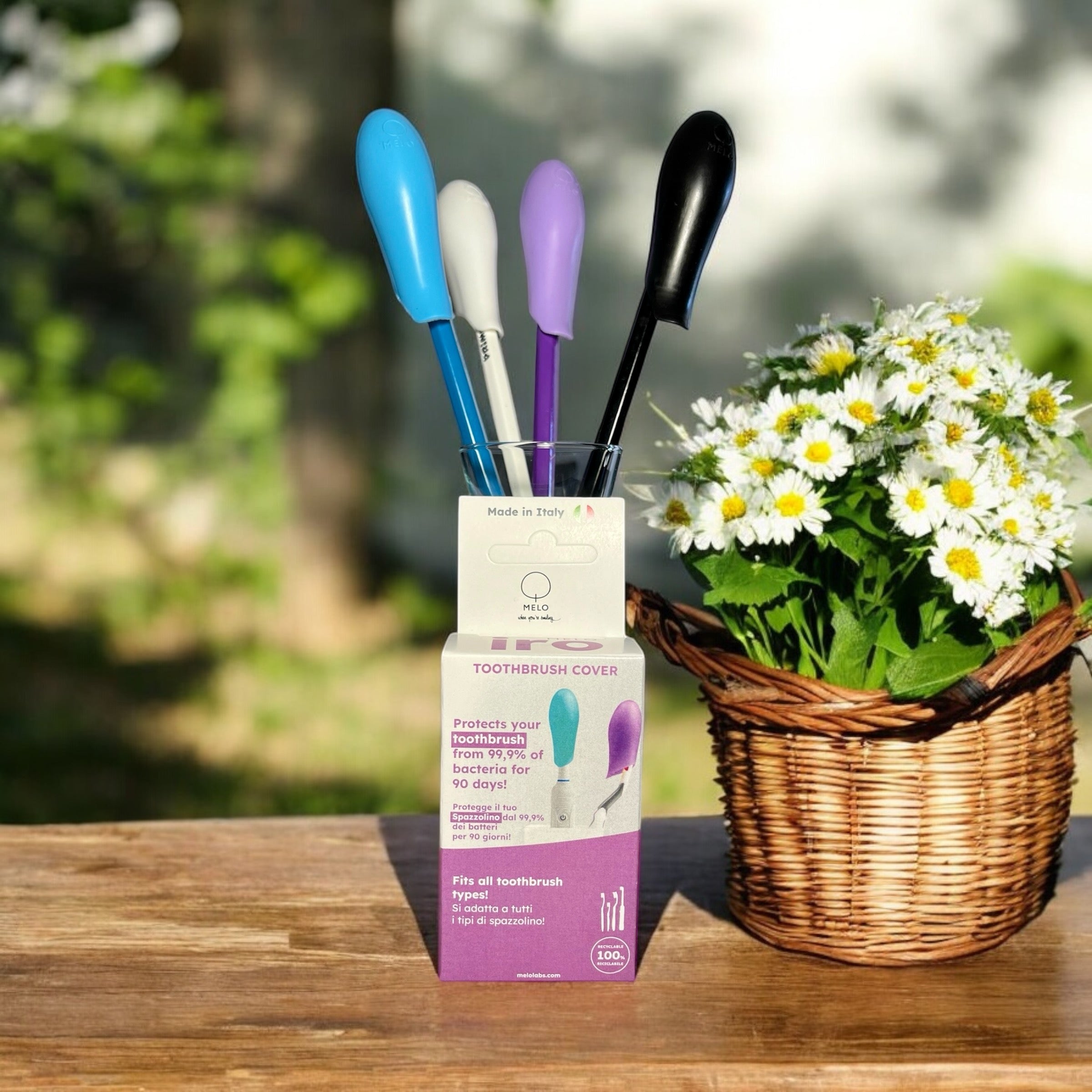 Single Pack: 4 iRo Copri-Spazzolino con effetto sterilizzante, protezione annuale per te